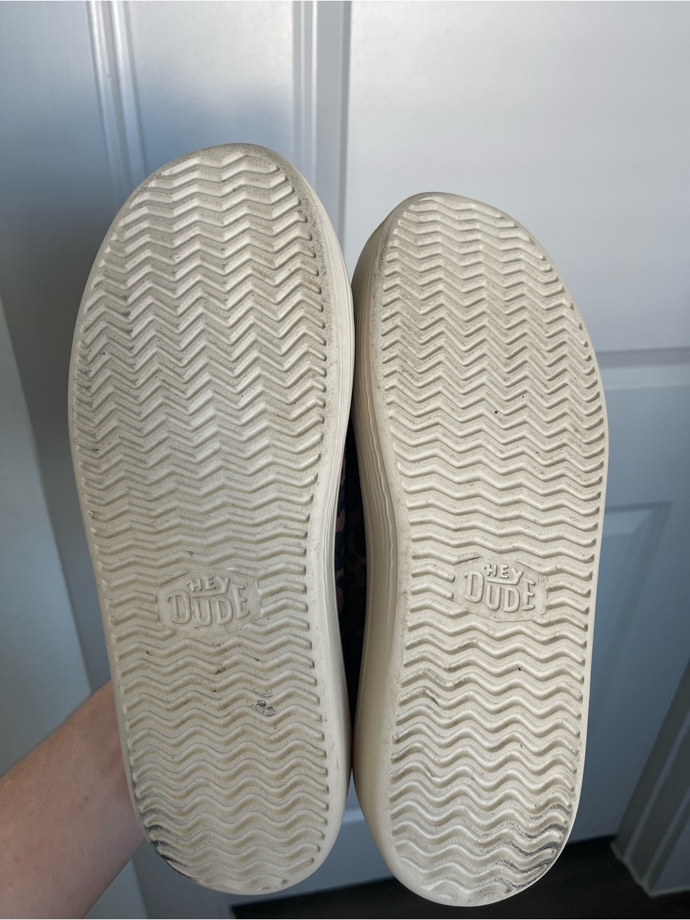 Hey Dude Brown Leopard Slip-On Shoes - Picture 3 of 4